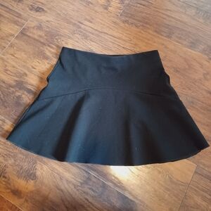 Witchery Black Circle Skater Mini Skirt Goth